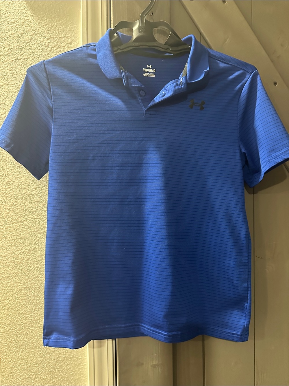 Under Armour Boys Royal Blue Short-Sleeve Polo